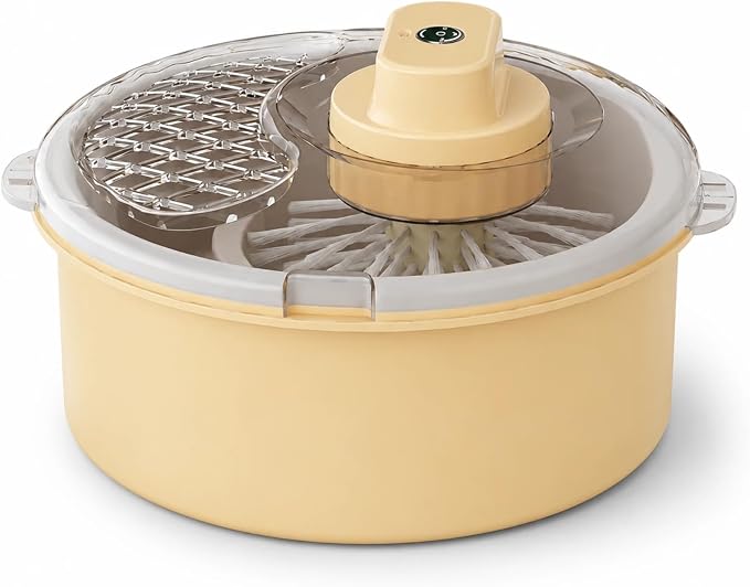 Electric Salad Spinner and Produce Washer, Fruit Vegetable Cleaner Bowl