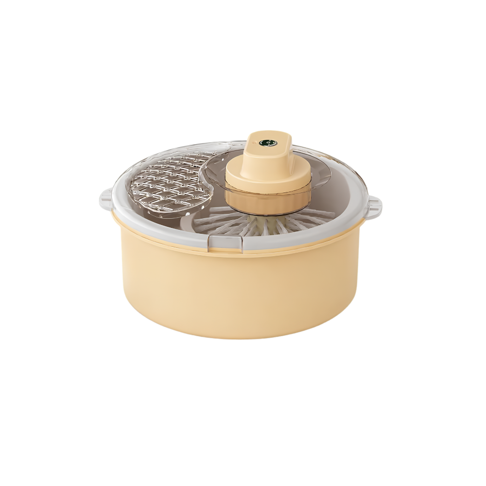 Electric Salad Spinner and Produce Washer, Fruit Vegetable Cleaner Bowl